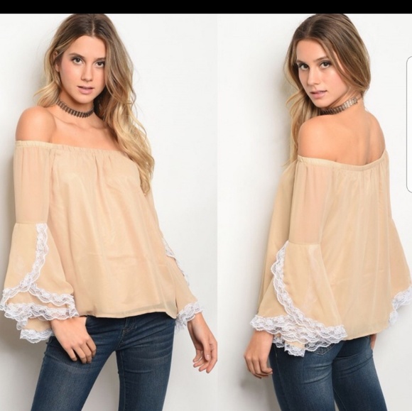 Vava by Joy Han Tops - Off Shoulder Lace Top
